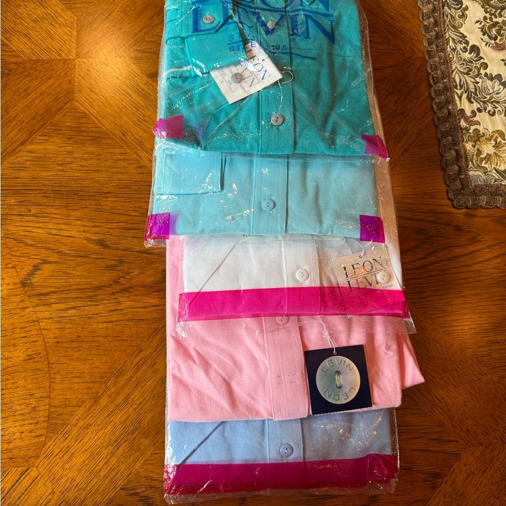 Leon Levin Women’s GOLF Shirts - Blue, Pink, White